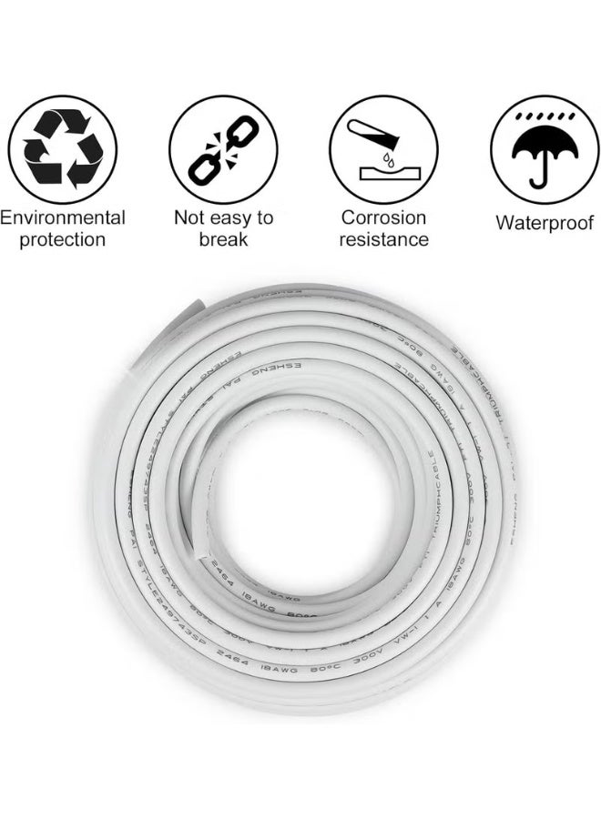 فكسر كابل كهرباء فيكسر مرن PVC ثلاثي النواة – مقاس 1.5 مم² و 2.5 مم²، طول 5 متر، موصلات نحاسية عالية الجودة للاستخدام الداخلي - Image 3